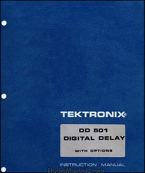 Tektronix DD 501 Instruction Manual Tektronix DD 501 Instruction Manual